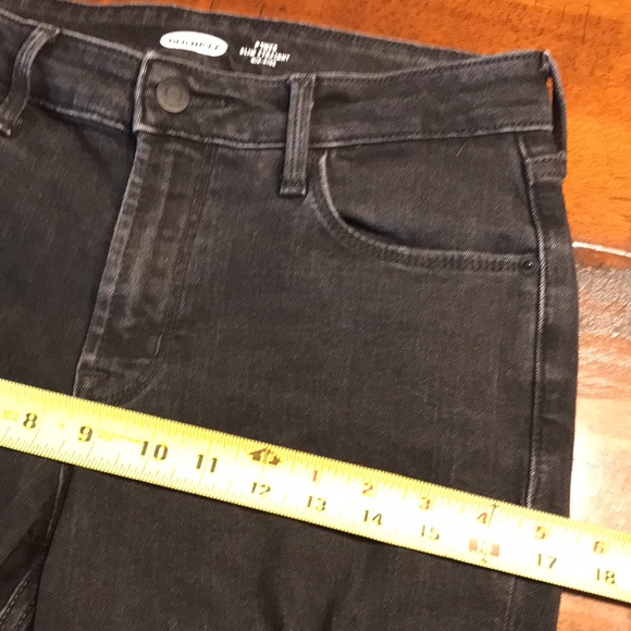 Old Navy Power Slim Straight Mid Rise Distressed Jeans - Picture 10 of 12
